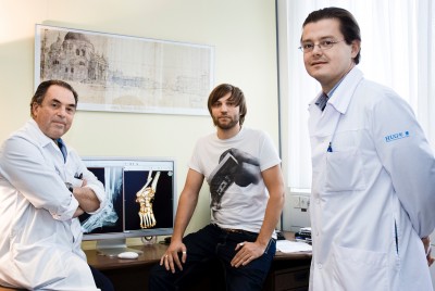 From left to right: Osman Ratib, Joris Heuberger, Antoine Rosset