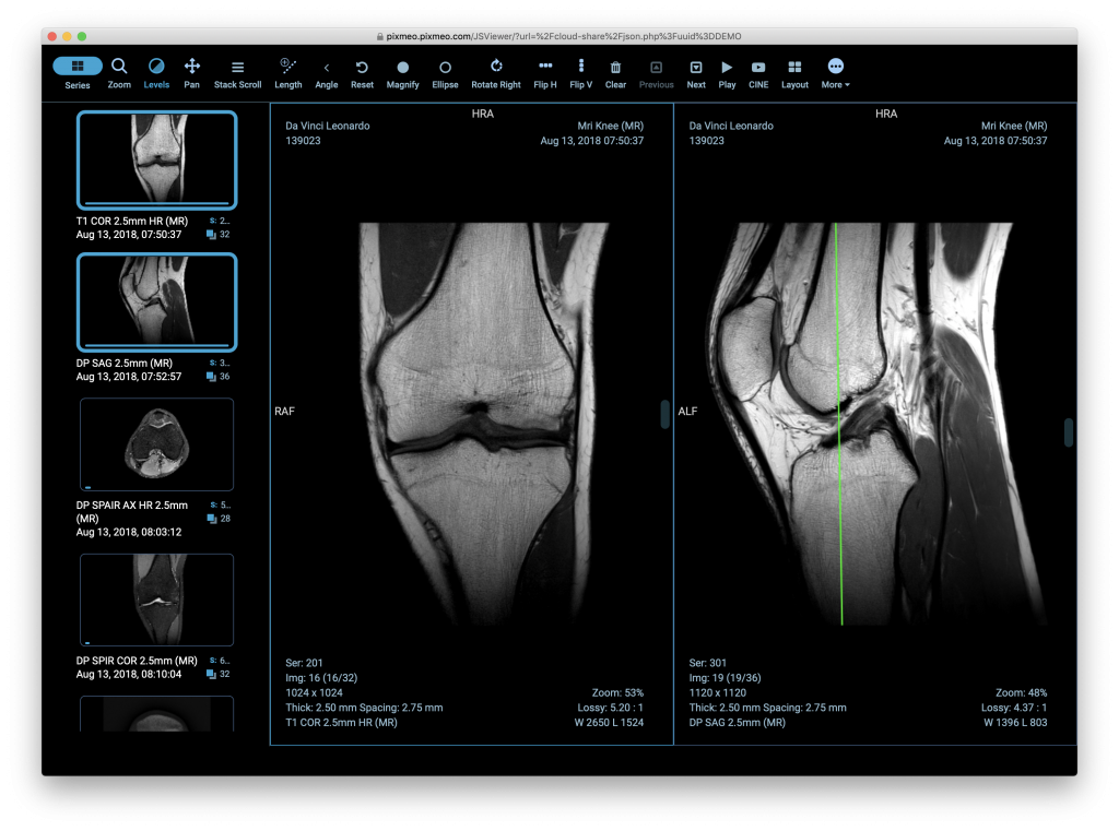 Study Sharing web viewer